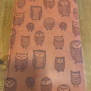 Faux leather owl journal BNWT